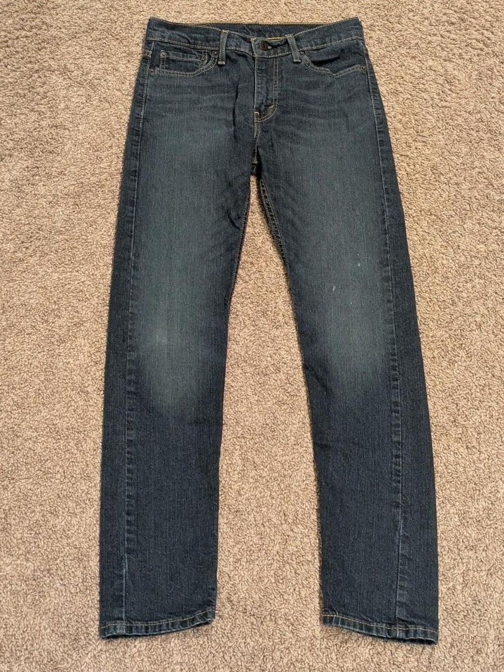 Levi's 510 Mens Medium to Dark Wash Skinny Fit Slim Straight Leg Jeans